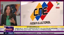 En Venezuela inició jornada especial de actualización de datos en el registro electoral nacional e internacional