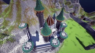 (100 Hours Minecraft Timelapse) Mountain Kingdom (4K_60fps)