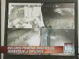Imágenes de la explosión en radio Caracol, Bogotá, Colombia