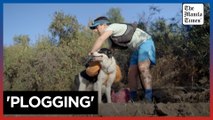 Chilean lawyer and dog campaign for recycling trash
