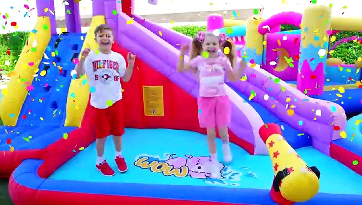 Diana and Roma learn to be active and develop good habits with dad's motivation