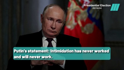 Vladimir Putin re-elected with 87% of the votes