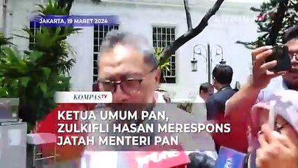 Ketua Umum PAN, Zulkifli Hasan Merespons Jatah Menteri