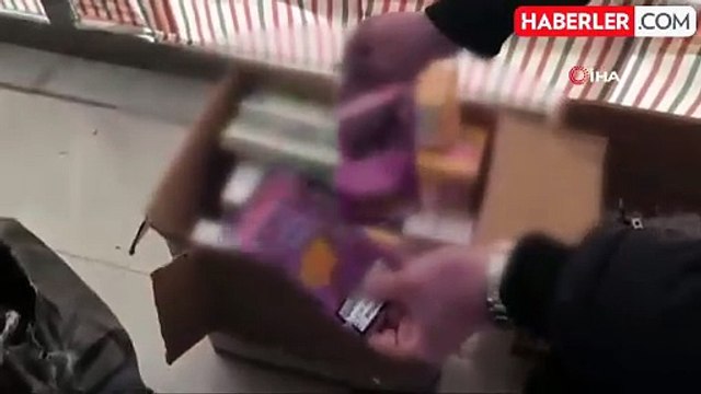 Tekirdağ'da 230 bin adet dolu makaron ele geçirildi