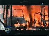 Morelia con bloqueos y autos incendiados, tercera ocasión en el día
