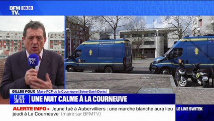 Jeune tué à Aubervilliers: "La famille souhaite organiser une marche blanche jeudi soir" affirme le maire de La Courneuve, Gilles Poux