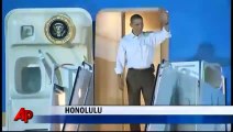 Obama LLega A Hawaii de Vacaciones
