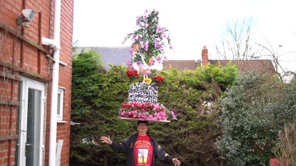 Strongman grandad wears 7-foot Easter bonnet