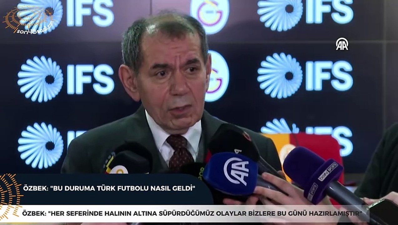 Dursun Özbek: "Bu duruma Türk Futbolu nasıl geldi"