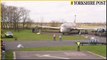 Crowds enjoy Nimrod jet at Thunder Day at Yorkshire Air Museum