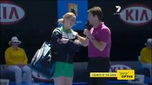 Kim Clijsters criticó comentarista Todd Woodbridge en el Abierto de Australia