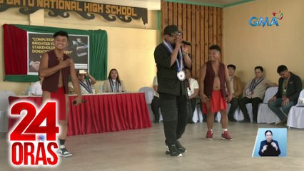 Mahigit 20 laptop, regalo ni Apl de Ap, atbp sa mga estudyante ng kanyang alma mater (March 18, 2024 report) | 24 Oras