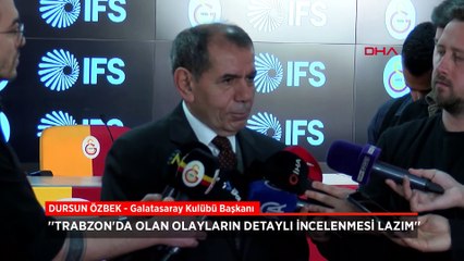 Dursun Özbek: Bu yangının üzerine benzin dökmeye gerek yok