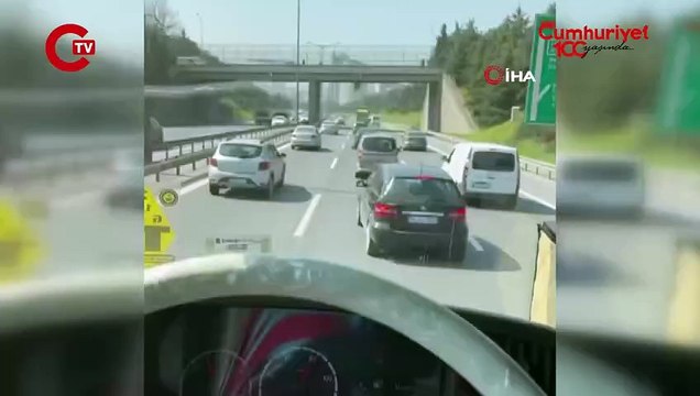 Bağcılar'da trafikte makas atan sürücüye 27 bin 235 TL para ceza