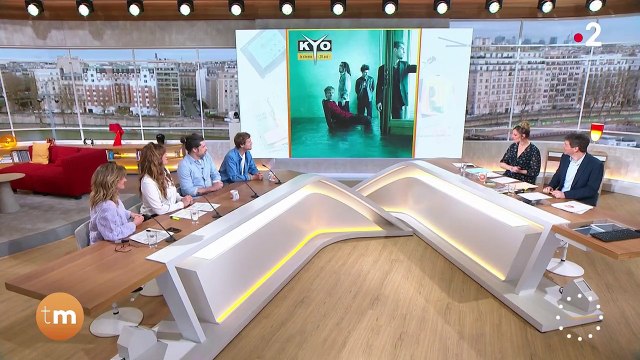 Nicolas Chassagne et Benoît Poher du groupe Kyo sur le plateau de Télématin évoquent la réédition de leur album