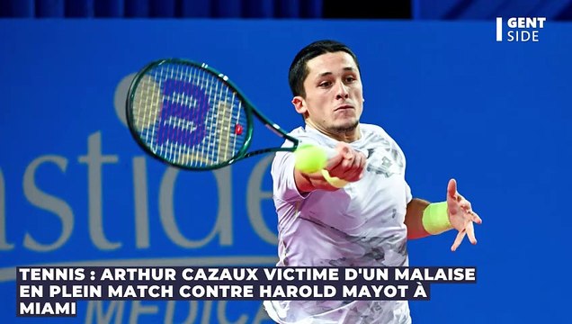Tennis : Arthur Cazaux victime d'un malaise en plein match contre Harold Mayot à Miami