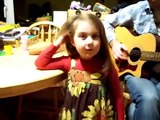Adorable little singer