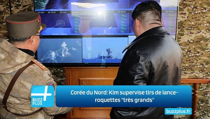 Corée du Nord: Kim supervise tirs de lance-roquettes "très grands"