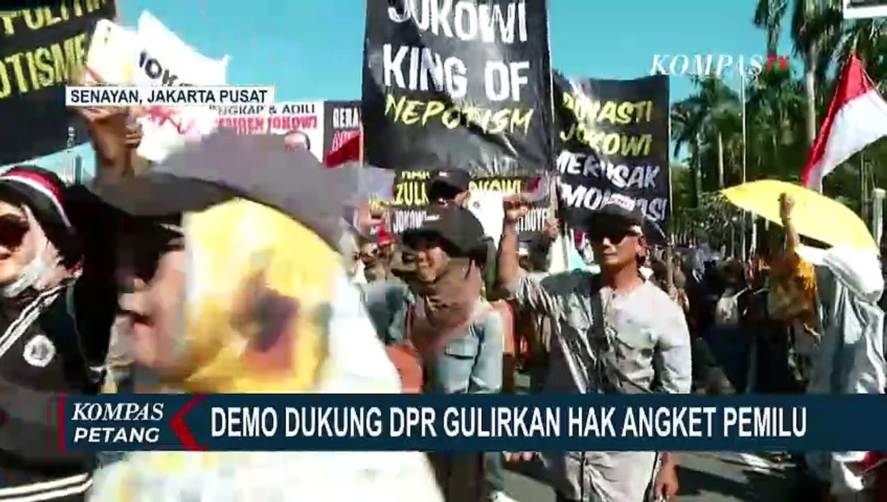 Jalan Ditutup Imbas Demo Dukung DPR Gulirkan Hak Angket Pemilu 2024