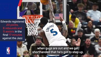 Poster-dunking Edwards 'so fun to watch right now' - Finch