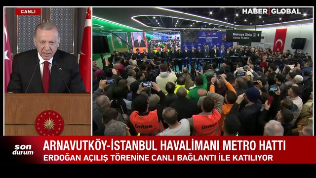 Arnavutköy-İstanbul Havalimanı metrosu açıldı... Erdoğan: İBB, hizmetle değil nereye gittiği belli olmayan deste deste paralarla anılıyor