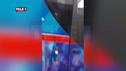 Trabzon'da Özgür Özel'in otobüsüne taşlı saldırı