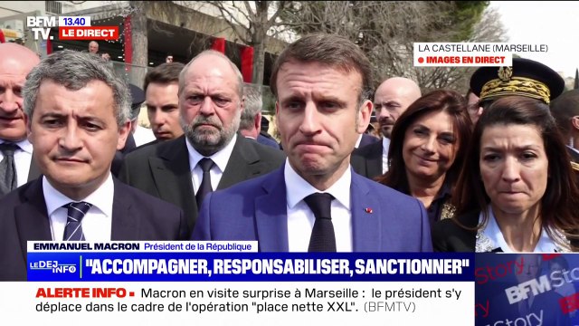 Trafic de drogue: Emmanuel Macron veut rendre la vie impossible aux consommateurs et aux familles des plus jeunes qui servent de guetteurs