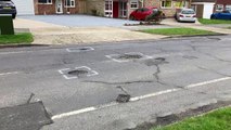 Is this the worst potholed road in Horsham?