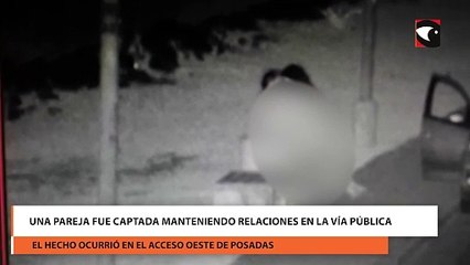 Una pareja fue captada manteniendo relaciones en la vía pública