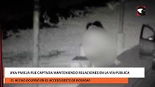 Una pareja fue captada manteniendo relaciones en la vía pública