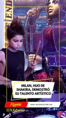 ¡Milán, el hijo mayor de Shakira, demostró el talento que tiene para tocar la batería!