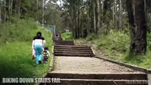 Bajando escaleras con Bicicleta FAIL