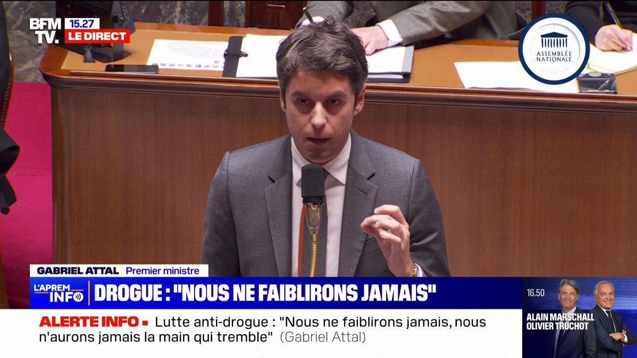 "Nous ne faiblirons jamais": Gabriel Attal réagit au plan de lutte du gouvernement contre le trafic de drogue à Marseille