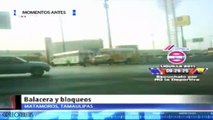 Narcobloqueos y balaceras en Matamoros, Tamaulipas