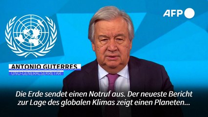 Guterres: Erderwärmung bringt Planeten an "Rand des Abgrunds"