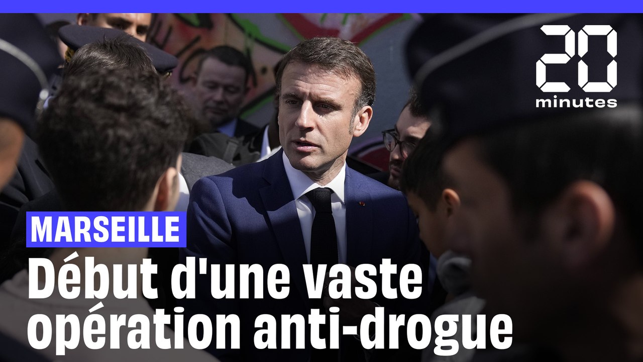Marseille : Macron annonce «plus de 82 interpellations» au début d'une vaste opération anti-drogue