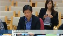 Penny Wong 'meowed' at by Liberal Senator David Bushby in an estimates hearing