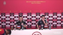 Pablo Sarabia, rueda de prensa de la Selección Española