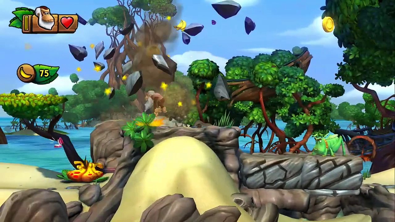 Donkey Kong Country Tropical Freeze - Diddy's Peanut Guns!