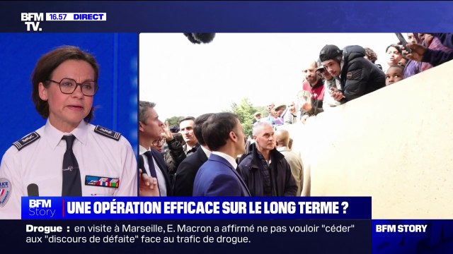 Trafic de drogue à Marseille: On va rester le temps qui sera jugé nécessaire pour faire place nette , assure Sonia Fibleuil (porte-parole de la police nationale)
