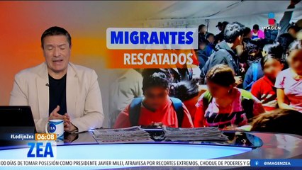 Rescatan a 144 migrantes hacinados en un tren en Coahuila