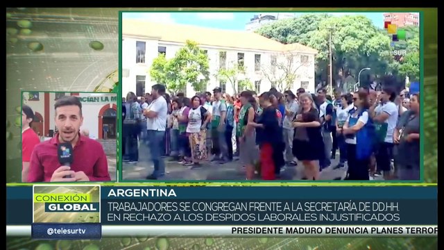 Asociación de trabajadores se movilizan por despidos impulsados por Milei