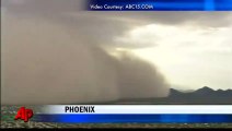 tormenta de polvo se desplaza a través de Phoenix