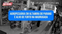 Vídeo mostra ladrões furtando grande quantidade produtos de loja agropecuária na região de Goioerê