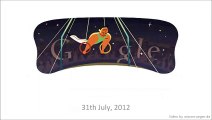 Google Doodle  Londres 2012 Competencia Masculina de Aros Julio 31 2012