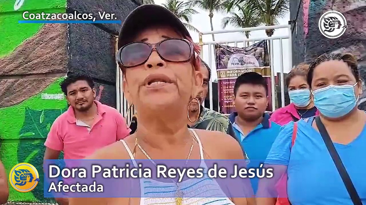 Personal de seguridad de la Expo Feria de Coatzacoalcos se manifestaron al sentirse desplazados