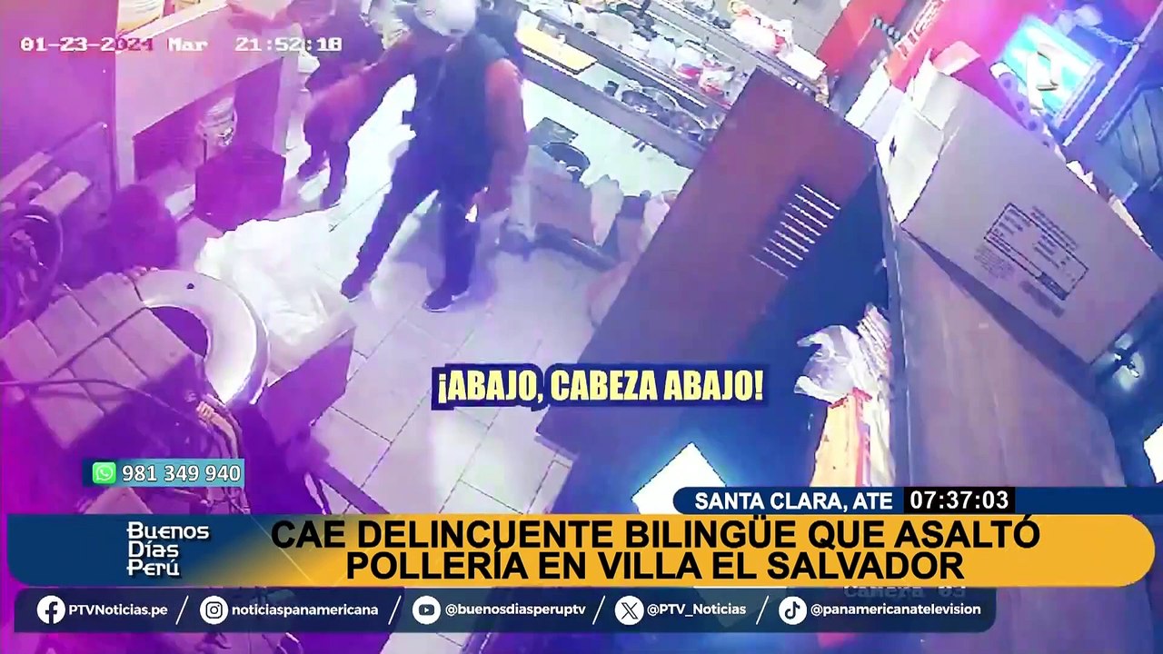 Capturan a delincuente que asaltaba en inglés: había robado una pollería en VES