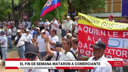Comerciantes de Barranquilla marchan contra la inseguridad y extorsión