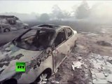 Vídeo espeluznante de las ciudades afectadas por incendios forestales en Texas