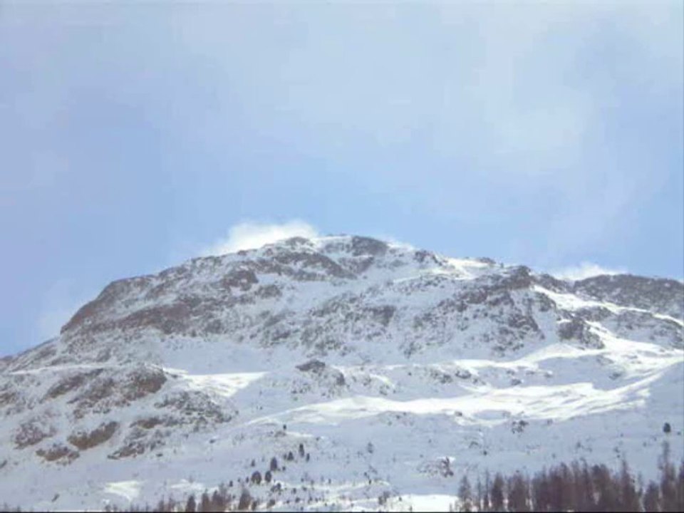 Vues sur les montagnes de Saint Moritz